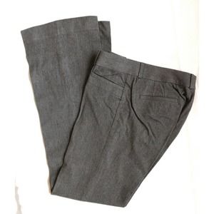 Banana Republic 4 Sloan Fit Black/Gray Cotton Blend Coarse Weave Pants
